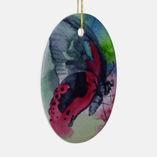 Butterfly 25-sierbloem keramisch ornament (Rechts)