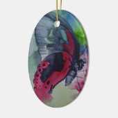 Butterfly 25-sierbloem keramisch ornament (Links)