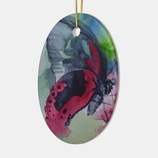 Butterfly 25-sierbloem keramisch ornament (Links)