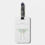 Butterfly 2 bagagelabel (Achterkant verticaal)