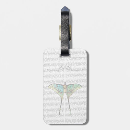 Butterfly 2 bagagelabel (Achterkant verticaal)