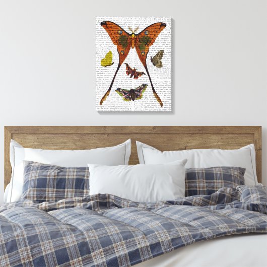 Butterfly 2 canvas afdruk (Insitu (Slaapkamer))