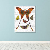Butterfly 2 canvas afdruk (Insitu (Houten vloer))