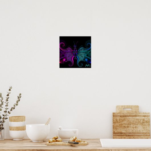 Butterfly 2 poster (Keuken)