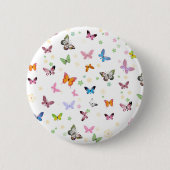 Butterfly 2 ronde button 5,7 cm (Voorkant)
