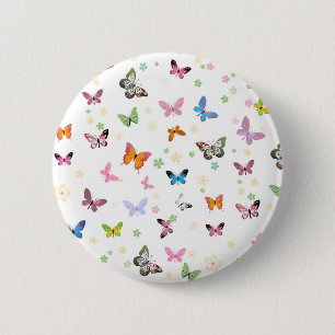 Butterfly 2 ronde button 5,7 cm