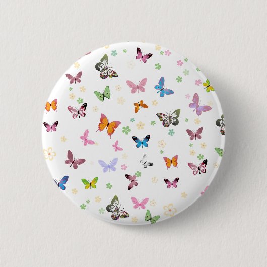 Butterfly 2 ronde button 5,7 cm (Voorkant)
