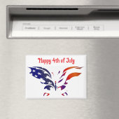 Butterfly 4th of July magneet (Insitu (Vaatwasser))