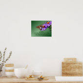 Butterfly 5 Geluk Inspirerend Citaat Natuur Poster (Keuken)