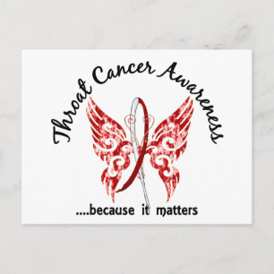 Butterfly 6.1 Throat Cancer Briefkaart