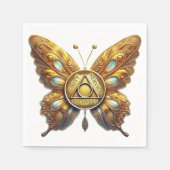 Butterfly AA Unity | 12 Step Recovery Slogan Servet (Voorkant)