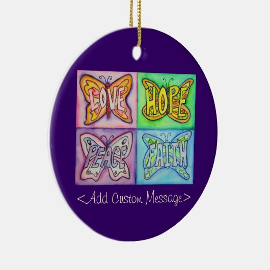 Butterfly Aangepaste Inspirerend Ornamenten (Rechts)