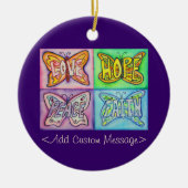 Butterfly Aangepaste Inspirerend Ornamenten (Voorkant)