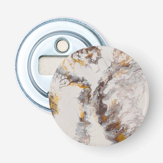 Butterfly - abstract acryl button flesopener (Voorkant)