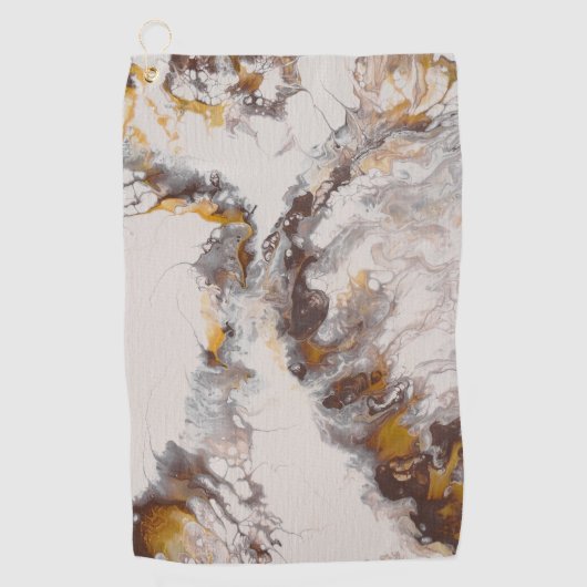 Butterfly - abstract acryl golfhanddoek (Voorkant)