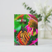 Butterfly Abstracte Natuur Dank u Briefkaart (Staand voorkant)