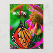 Butterfly Abstracte Natuur Dank u Briefkaart (Voorkant)