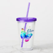 Butterfly Acryl Drinkbeker (Achterkant)
