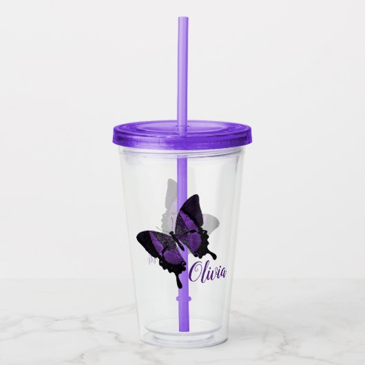 Butterfly Acryl Drinkbeker (Voorkant)