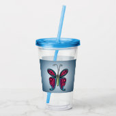 Butterfly Acryl Drinkbeker (Achterkant)