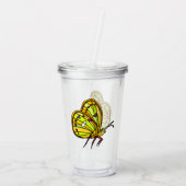 Butterfly Acryltrommel Acryl Drinkbeker (Achterkant)