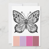 Butterfly Adult Kleurplaten Kaarten en Kleursystee (Voorkant)