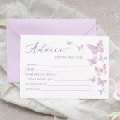 Butterfly Advies voor de bruid Kaart