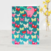 Butterfly-afbeelding voor een well-card kaart (Gele Bloem)