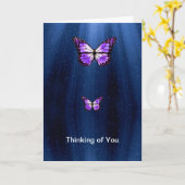 Butterfly-afbeelding voor Get Well Soon-kaart Kaart (Gele Bloem)