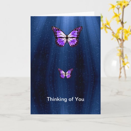 Butterfly-afbeelding voor Get Well Soon-kaart Kaart (Gele Bloem)