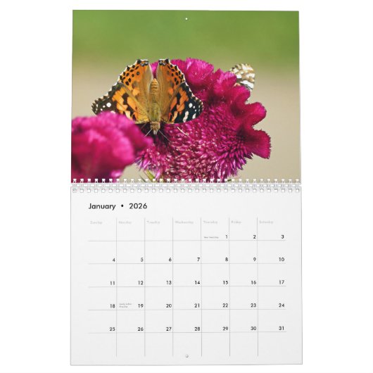 Butterfly Agenda Kalender (Jan 2026)