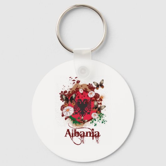 Butterfly Albanië Sleutelhanger (Voorkant)