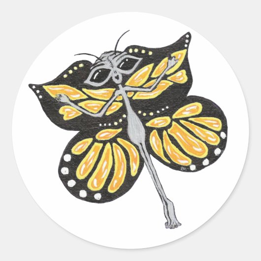 Butterfly Alien Stickers (Voorkant)