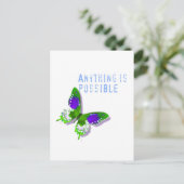 Butterfly Alles is mogelijk Briefkaart (Staand voorkant)