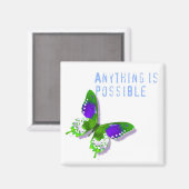 Butterfly Alles is mogelijk magneet (Voorkant / Achterkant)