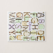 Butterfly Alphabet Puzzle - Kinder naam Puzzle Legpuzzel (Horizontaal)