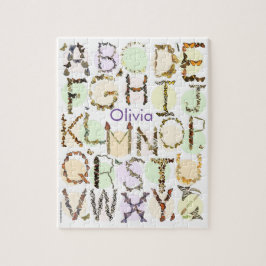 Butterfly Alphabet Puzzle - Kinder naam Puzzle Legpuzzel