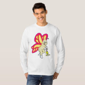 Butterfly als Tovenaar met Magische Wand T-shirt (Voorkant volledig)