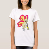 Butterfly als Tovenaar met Magische Wand T-shirt (Voorkant)