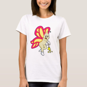 Butterfly als Tovenaar met Magische Wand T-shirt