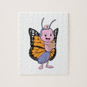 Butterfly als verpleegster legpuzzel (Verticaal)