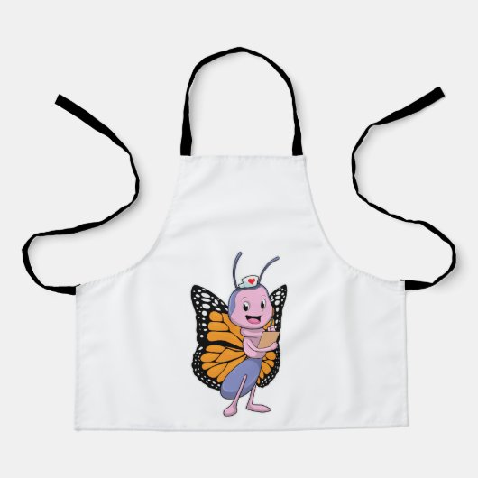 Butterfly als verpleegster schort (Voorkant)