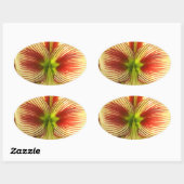 Butterfly Amaryllis Ovale Sticker (Vel)