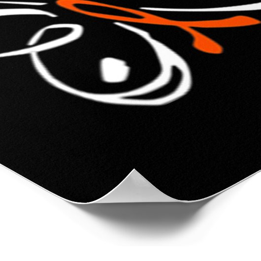 Butterfly Aml Leukemie Bewustheid Poster (Hoek)