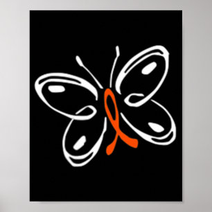 Butterfly Aml Leukemie Bewustheid Poster