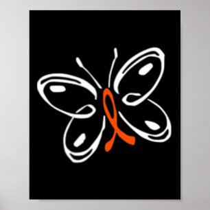 Butterfly Aml Leukemie Bewustheid Poster
