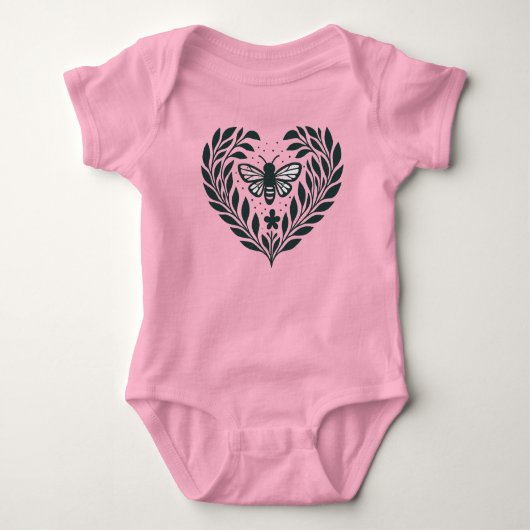 Butterfly and Boughs Baby T-Shirt (Voorkant)