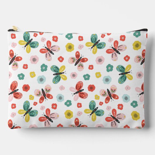 Butterfly And Floral Pattern Etui (Voorkant)