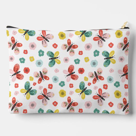 Butterfly And Floral Pattern  Etui (Achterkant)