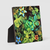 Butterfly and Flower Rodilius Tabletop Plaque Fotoplaat (Voorkant)